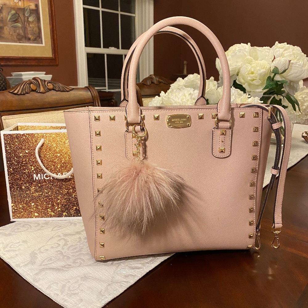 Michael Kors Saffiano Stud Large Tote